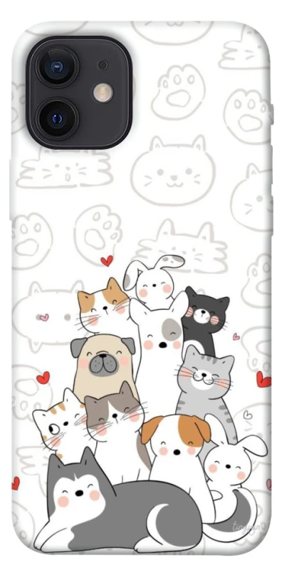Чохол на Apple iPhone 12 (6.1") Funny Pets фото 1 з 1