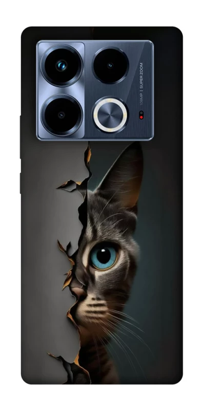 Чохол на Infinix Note 40 4G Кіт-підглядач v2 фото 1 з 1