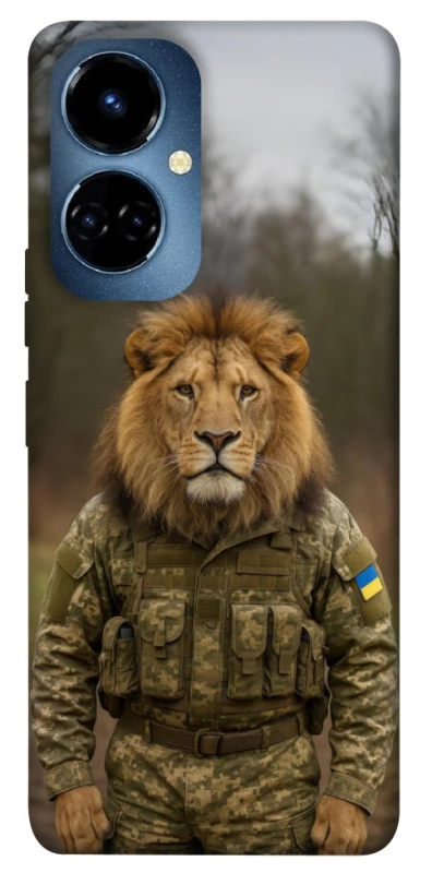 Чехол на TECNO Camon 19 Pro Лев защитник фото 1 из 1