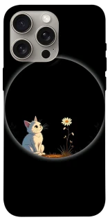 Чохол на Apple iPhone 15 Pro Max (6.7") Cat and flower фото 1 з 1