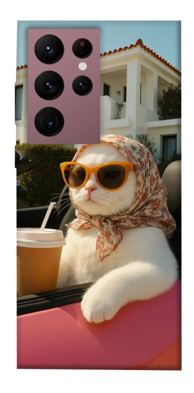 Чохол на Samsung Galaxy S22 Ultra Stylish Cat Cruise фото 1 з 1