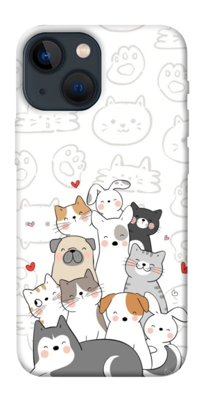 Чехол на Apple iPhone 13 mini (5.4") Funny Pets фото 1 из 1