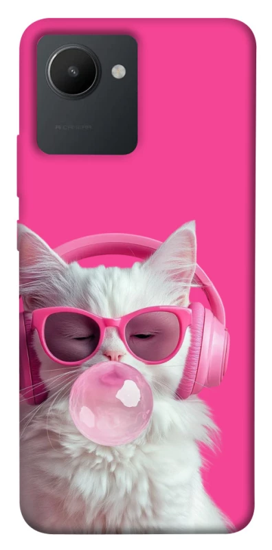 Чохол на Realme C30s Pink kitty фото 1 з 1