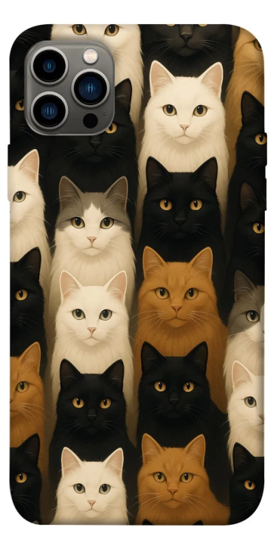 Чохол на Apple iPhone 12 Pro (6.1") Colorful Cat Collage фото 1 з 1