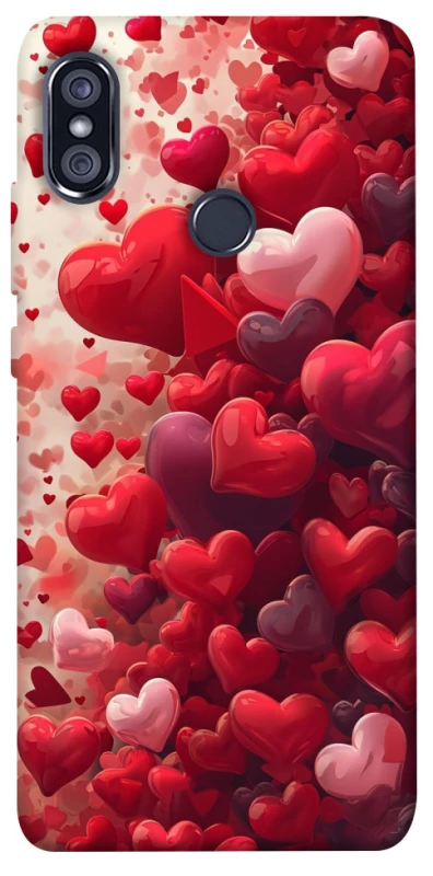 Чохол на Xiaomi Redmi Note 5 Pro / Note 5 (AI Dual Camera) Many hearts фото 1 з 1