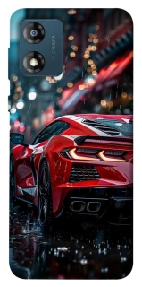 Чехол на Motorola Moto E13 Red sports car фото 1 из 1