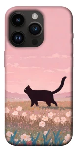 Чехол на Apple iPhone 14 Pro (6.1") cat on a field фото 1 из 1