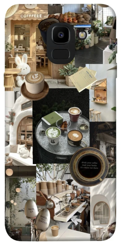 Чохол на Samsung J600F Galaxy J6 (2018) Coffee collage ver.4 фото 1 з 1