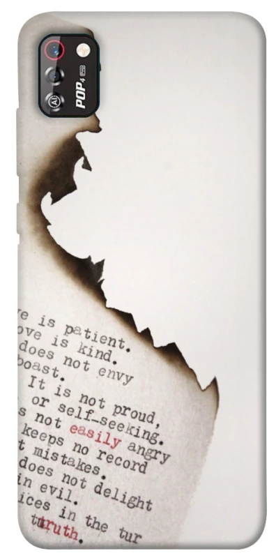 Чохол на TECNO POP 4 Pro Вірші фото 1 з 1
