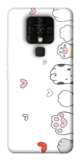Чехол на TECNO Camon 16 SE Paws фото 1 из 1