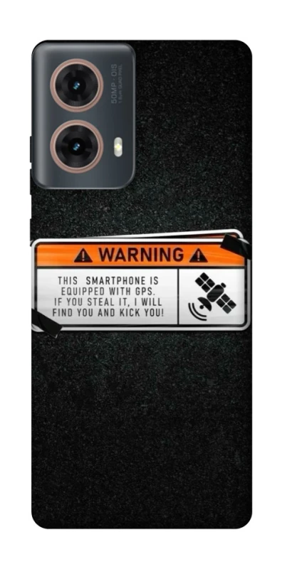 Чохол на Motorola Moto G85 Warning фото 1 з 1