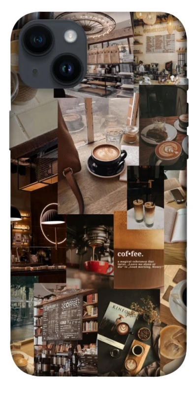 Чехол на Apple iPhone 14 Plus (6.7") Coffee collage ver.2 фото 1 из 1