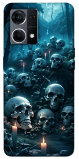 Чехол на Oppo Reno 7 4G Skulls v3 фото 1 из 1