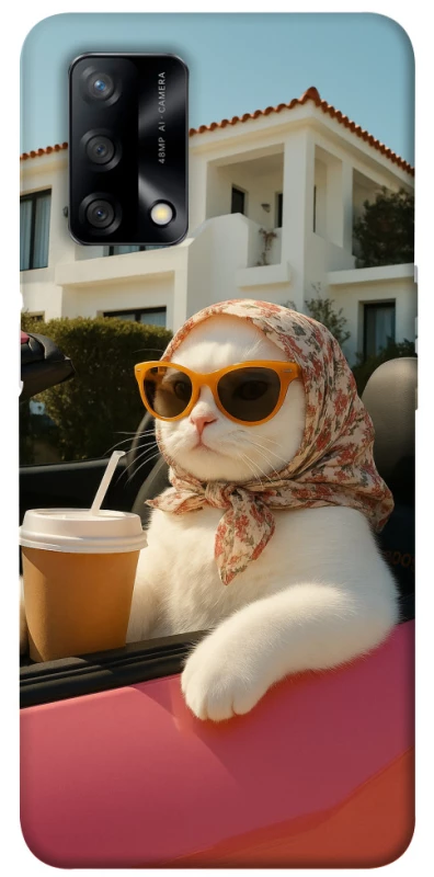 Чохол на Oppo A74 4G Stylish Cat Cruise фото 1 з 1