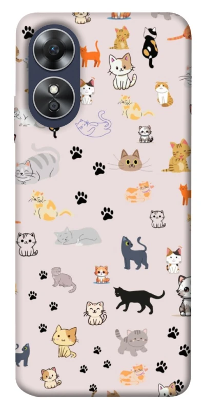Чехол на Oppo A17 Cat style ver.1 фото 1 из 1