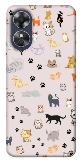 Чохол на Oppo A17 Cat style ver.1 фото 1 з 1