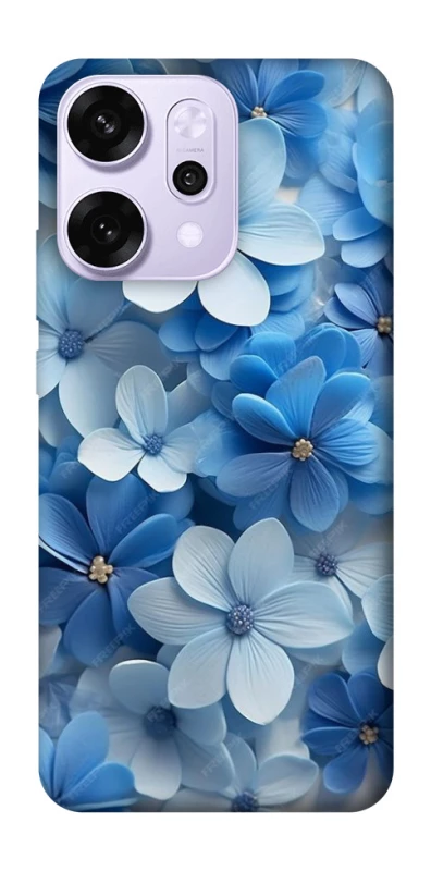 Чехол на Oppo Reno 14 Pro Синие цветы фото 1 из 1