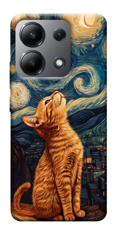 Чохол на Xiaomi Redmi Note 13 4G van gogh cat фото 1 з 1