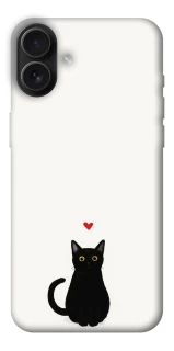 Чохол на Apple iPhone 16 Plus cat in love фото 1 Чохол на Apple iPhone 16 Plus cat in love фото 1 з 1