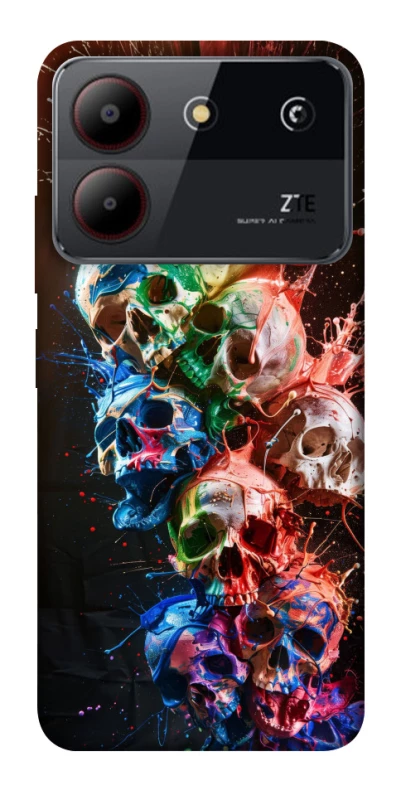 Чохол на ZTE Blade A54 4G Skulls фото 1 з 1
