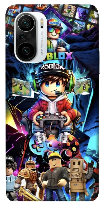 Чехол на Xiaomi Redmi K40 / K40 Pro / K40 Pro+ / Poco F3 Roblox collage ver.4 фото 1 из 1