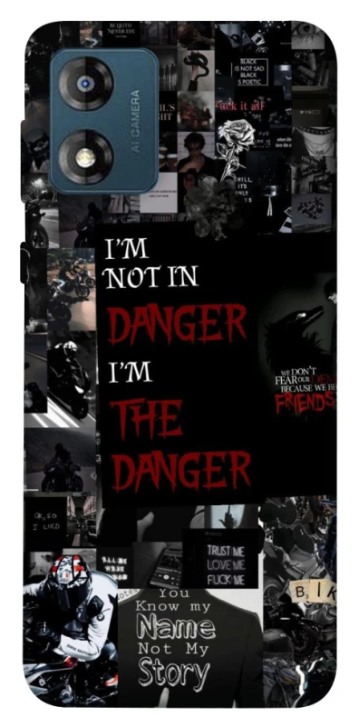 Чехол на Motorola Moto E13 Danger collage фото 1 из 1