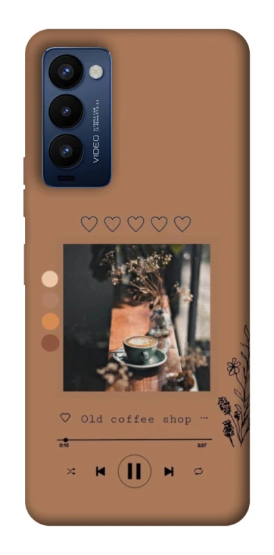 Чехол на TECNO Camon 18 Pro Coffee player фото 1 из 1