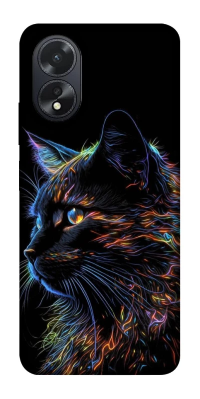 Чехол на Oppo A38 Черный кот фото 1 из 1