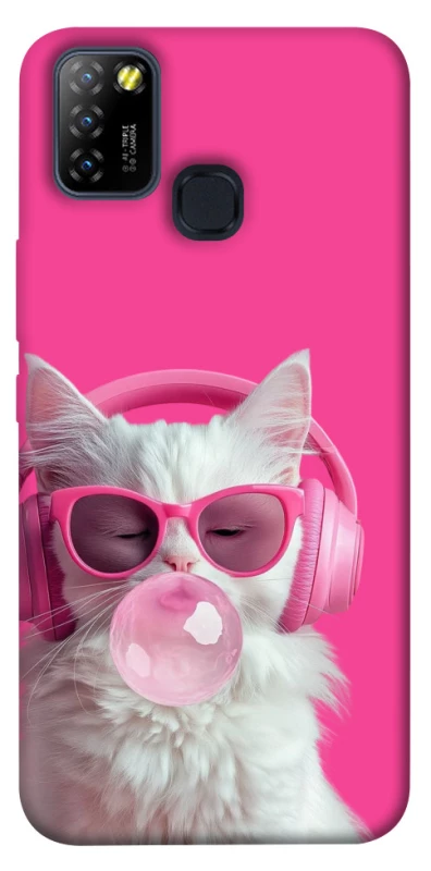 Чехол на Infinix Hot 10 Lite Pink kitty фото 1 из 1
