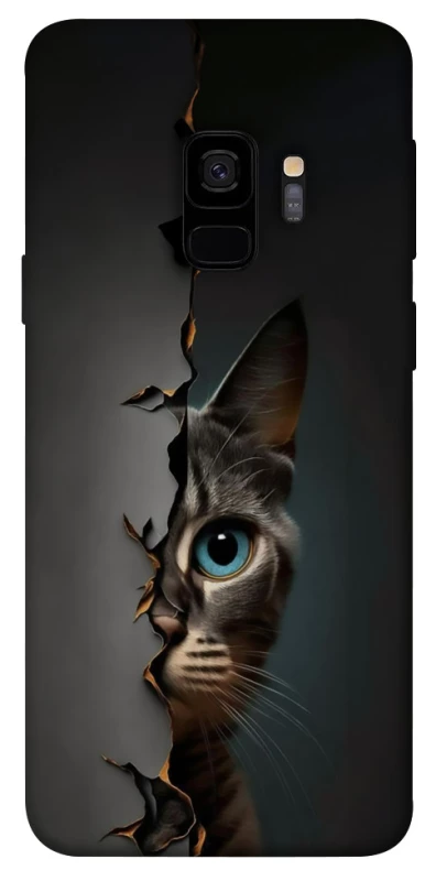 Чехол на Samsung Galaxy S9 Кот-подглядыватель v2 фото 1 из 1
