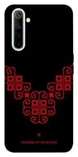 Чохол на Realme 6 Чорно-червона вишиванка фото 1 з 1