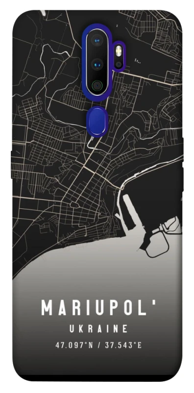 Чохол на Oppo A5 (2020) / Oppo A9 (2020) Mariupol map фото 1 з 1