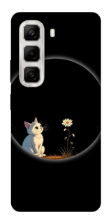 Чехол на Infinix Hot 50 4G Cat and flower фото 1 из 1