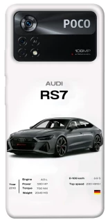 Чехол на Xiaomi Poco X4 Pro 5G Audi RS7 фото 1 из 1