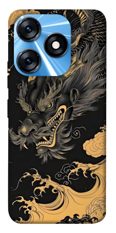 Чохол на TECNO Spark 10 gold dragon фото 1 з 1