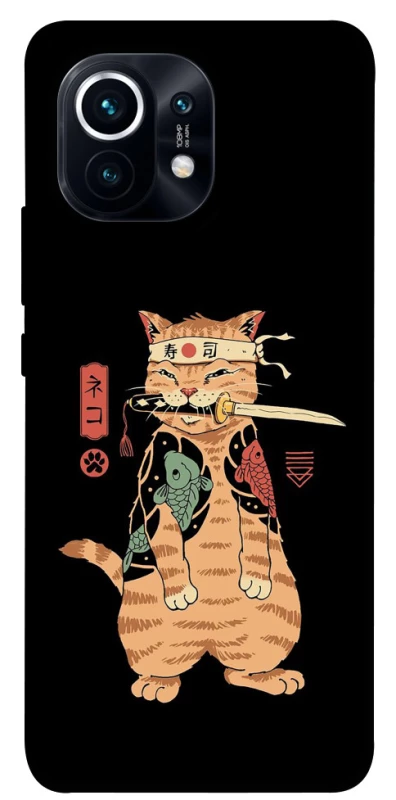 Чехол на Xiaomi Mi 11 Кот-самурай фото 1 из 1