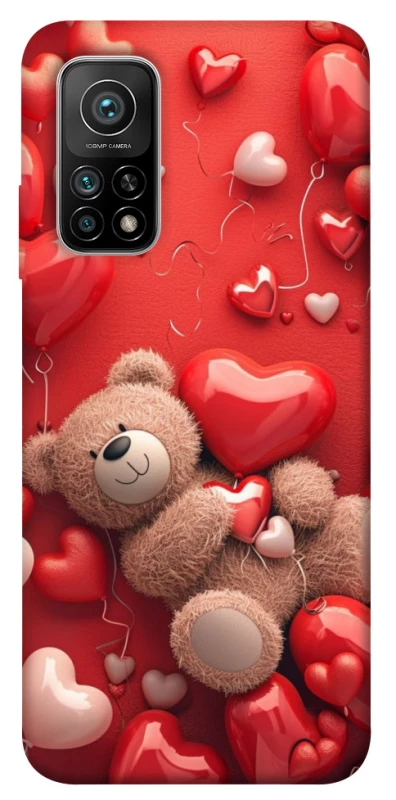 Чохол на Xiaomi Mi 10T bear in hearts фото 1 з 1