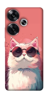 Чохол на Xiaomi Poco F6 Сat with glasses фото 1 з 1