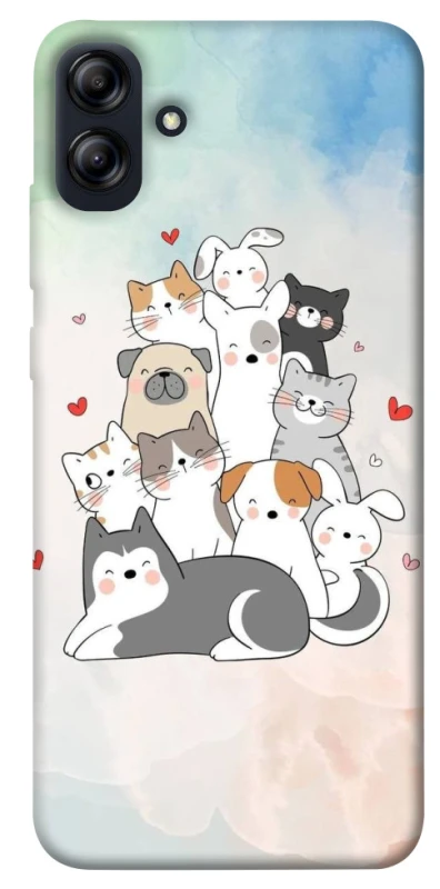 Чохол на Samsung Galaxy A04e Funny Pets ver.2 фото 1 з 1