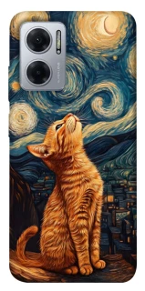 Чохол на Xiaomi Redmi Note 11E van gogh cat фото 1 з 1