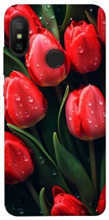 Чохол на Xiaomi Mi A2 Lite / Xiaomi Redmi 6 Pro Червоні тюльпани фото 1 Чохол на Xiaomi Mi A2 Lite / Xiaomi Redmi 6 Pro Червоні тюльпани фото 1 з 1
