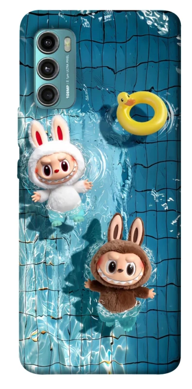 Чохол на Motorola Moto G60 Labubu in the pool фото 1 з 1