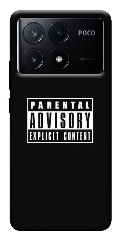Чехол на Xiaomi Poco X6 Parental Advisory Label фото 1 из 1
