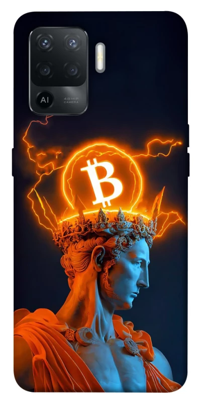 Чехол на Oppo Reno 5 Lite Bitcoin God фото 1 из 1