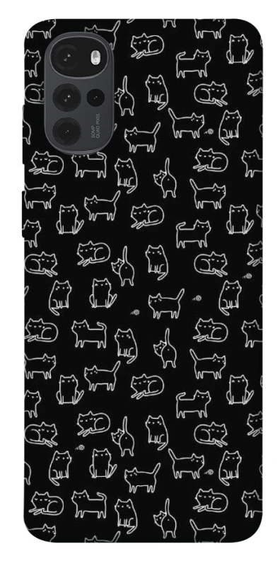 Чохол на Motorola Moto G22 Black Cats фото 1 з 1