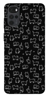 Чехол на Motorola Moto G22 Black Cats фото 1 из 1