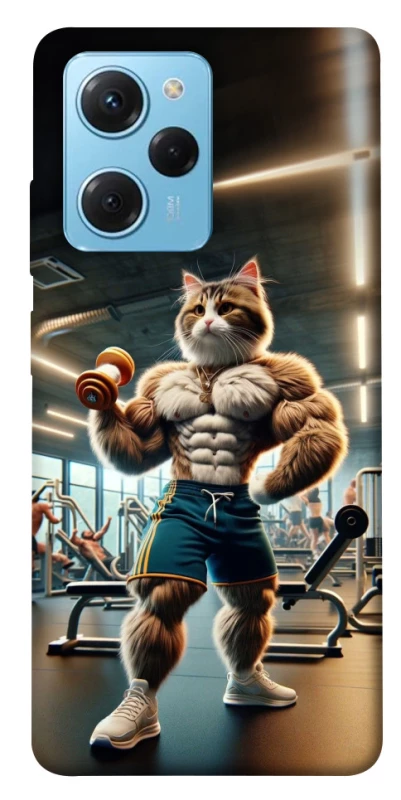 Чехол на Xiaomi Poco X5 Pro 5G Качок кот фото 1 из 1