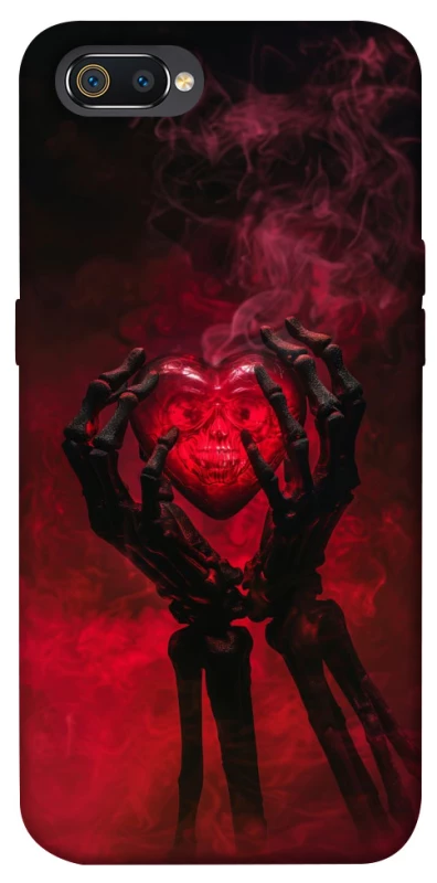 Чехол на Realme C2 Heart in the hands of a skeleton фото 1 из 1