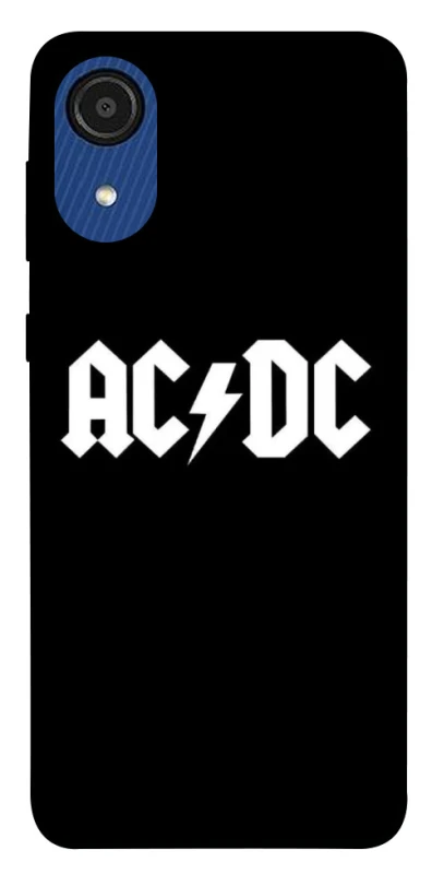 Чохол на Samsung Galaxy A03 Core AC/DC logo фото 1 Чохол на Samsung Galaxy A03 Core AC/DC logo фото 1 з 1