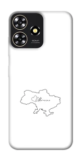 Чехол на ZTE Blade A73 4G Ukraine map фото 1 из 1